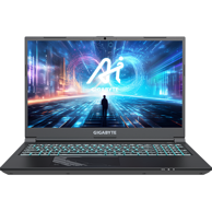 GIGABYTE Laptop G5 / Intel Core i7-13620H, 15.6", 1920 x 1080, 16GB RAM, 1.5 TB SSD, RTX 4050, 144Hz, Free DOS